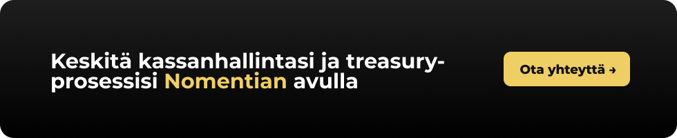 keskitä kassanhallinta ja treasury nomentialla - banner